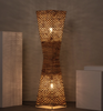 Lampa podłogowa BIJE z włókien naturalnych BOHO