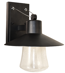 Kinkiet ogrodowy lampa elewacyjna E27 czarny Loft dół