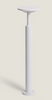 Lampa Ogrodowa Stojąca LED 18W 3000K z Aluminium Lhasa biała 80cm