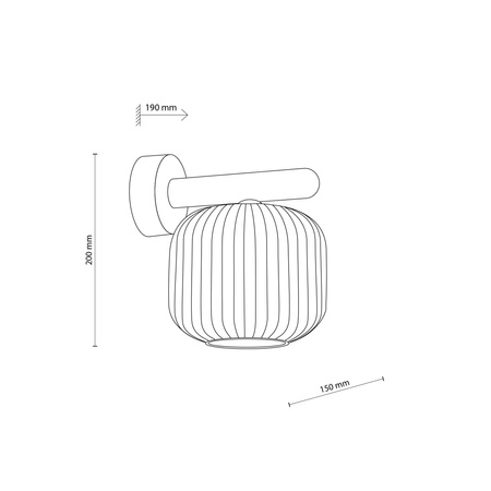 SALVIA BROWN KINKIET 1XE14