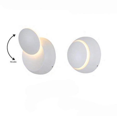 Oprawa Ścienna Kinkiet 5W V-TAC Bridgelux Chip Biały Okrągły VT-757 4000K 645lm