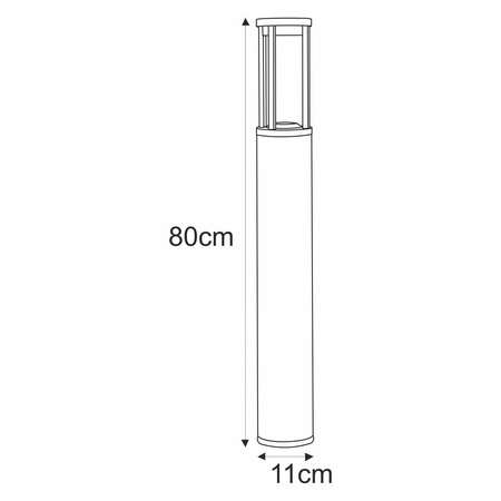 Lampa ogrodowa stojąca K-8139 z serii UBBE