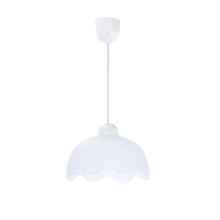 Bratek lampa wisząca 18 1x60w e27 klosz biały