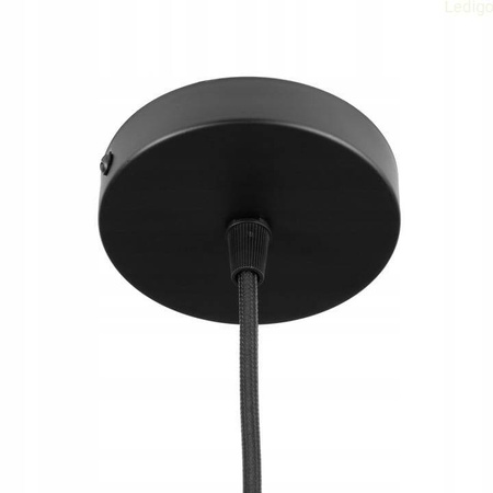 Lampa sufitowa wisząca szklana złota amber Cairo 1xE27