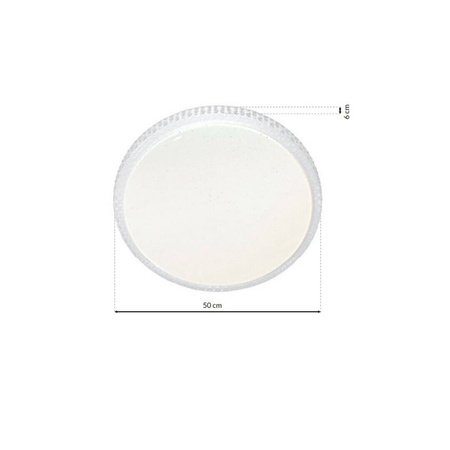 Plafon CRUZ 66W LED Ściemnialny+ Pilot