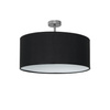 Lampa sufitowa CASINO BLACK/CHROME 1xE27 czarna