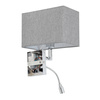 Kinkiet regulowany z włącznikiem szary HOTEL MOOD LED Nowodvorski 11793