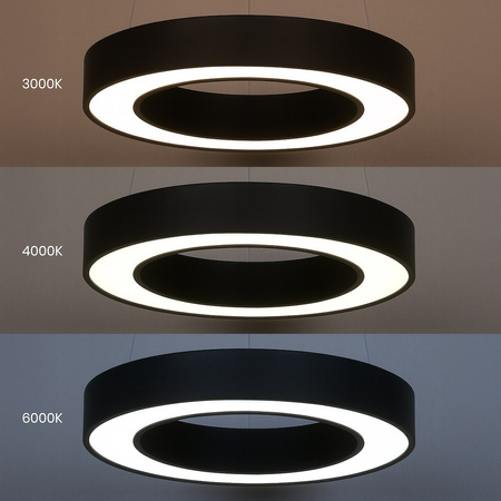 Lampa wisząca Union Czarny 40W LED 3000-4000-6000K