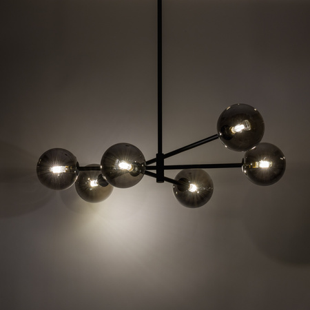 Lampa sufitowa SARIUS Black/Graphite 6xG9 wysoka