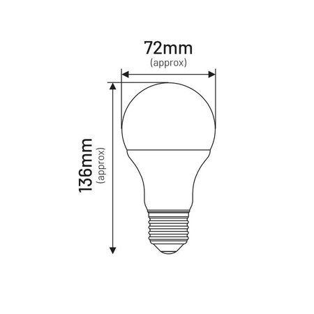 Żarówka LED A70 E27 17W kulka neutralna 4000K biała