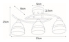 Lampa sufitowa K-JSL-6572/3 AB z serii COLAR