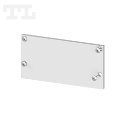 Zaślepka aluminiowa srebrna P23-2, P23-3, P23-7, GK23-7  bez otworu (wkręty w komplecie) (nr kat 7723212)