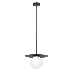 Pojedyncza lampa wisząca, czarna konstrukcja K-5435 z serii ROBIN