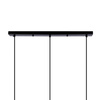 Pompei lampa wisząca czarny 3X40W E27 klosz biały 33-09609