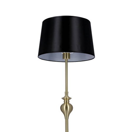Lampa podłogowa Prima 1xE27 czarny abażur