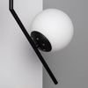 Nowoczesna lampa wisząca metalowa szklane kule Balts