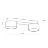 Lampa sufitowa SPACE Black/Gold 2xGX53