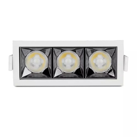 Oprawa V-TAC Downlight SAMSUNG CHIP 12W UGR19 CRI90+ 12st VT-2-12 5700K 960lm 5 Lat Gwarancji