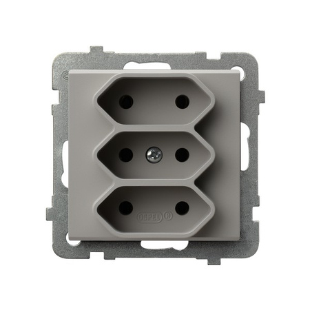 Ospel Sonata Kaszmir Gniazdo potrójne EURO GP-3R/m/82