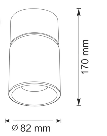 Platinum Oprawa natynkowa ruchoma NIXA GU10 czarno-złota