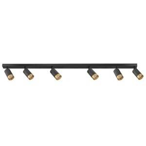 Lampa ścienno-sufitowa ARRAS 6 czarno-złota GU10