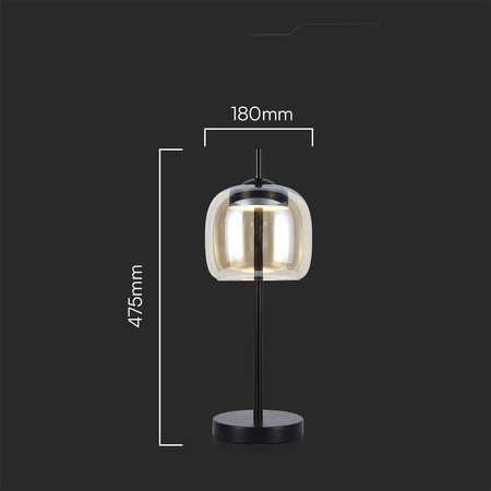 Lampka Biurkowa Nocna V-TAC 7W LED Bursztyn 18x47cm 3000K 