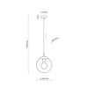 Lampa wisząca ESME Graphite 1xE27 250