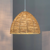 Naturalna lampa wisząca E27 Boho Nabulo