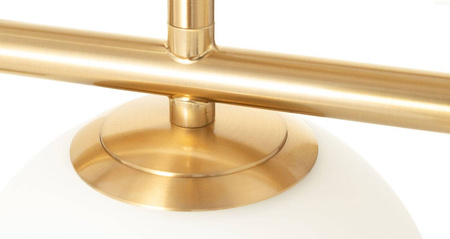 Lampa sufitowa Milano gold podwójna 2xE14 mleczne kule