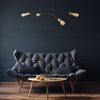 Lampa wisząca HELIX BLACK/GOLD 4xE27