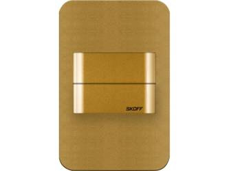 Oprawa schodowa DUO SALSA Short LED Light Skoff 1,6W 10V DC IP66 mosiądz mat b. ciepła