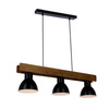 Lampa wisząca Candellux Vario 33-73471 3xE27 czarna drewniana