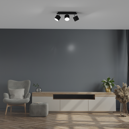 Lampa sufitowa DIXIE BLACK 3xGX53 czarna