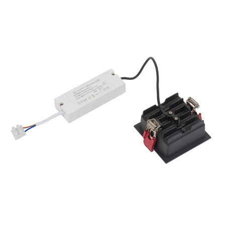 Nowodvorski Oprawa kwadratowa podtynkowa czarna MIDI LED RECESSED 