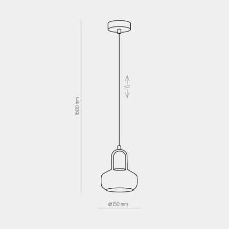 Lampa wisząca VICHY 1xGU10