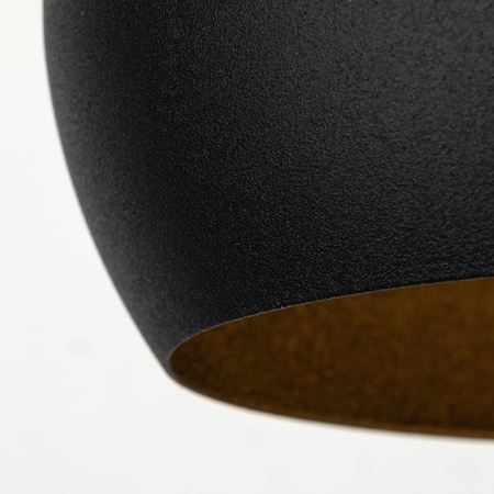 Lampa wisząca ZOE Black 1xE27 S