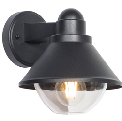 Kinkiet ogrodowy lampa elewacyjna E27 czarny Loft dół