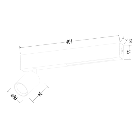 Lampa Sufitowa Magnet 9W+1xGU10 3000/4000K Biały