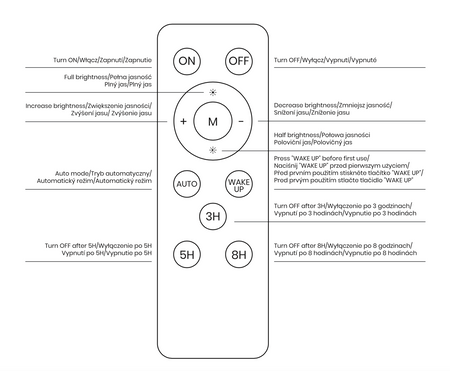 Naświetlacz Solarny Fokus 100W 1300lm 6000K z pilotem do bilbordów i reklam