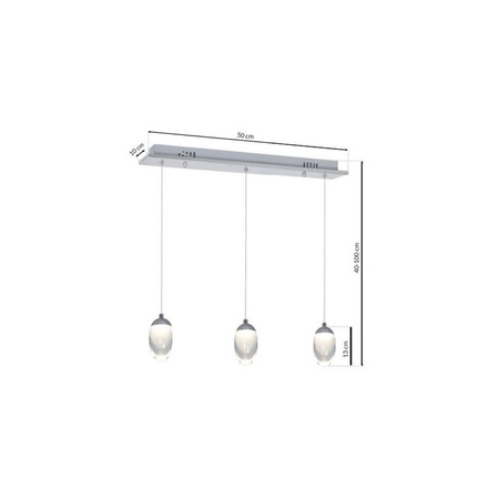 Lampa dziecięca sufitowa różowe chmurki 58W LED sterowana pilotem