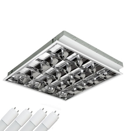 Oprawa Rastrowa Led 40W 4x10W T8 60cm Lampa podtynkowa 6400K
