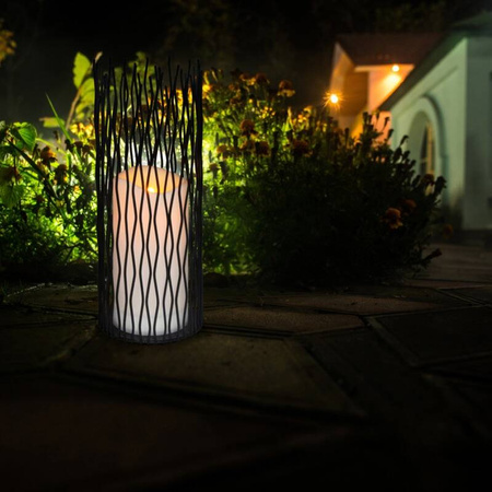 Lampa dekoracyjna Led NYBORG XL czarna 35 cm  IP44 na baterie