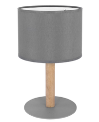 Lampka nocna stołowa Deva Graphite 1x E27 szara