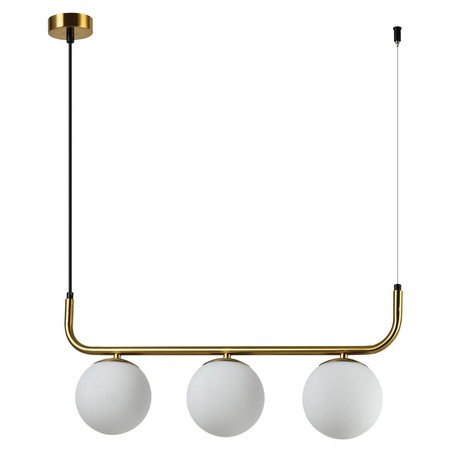 Light prestige Alisa wisząca 3 linia złota LP-005/3L GD