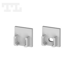 Komplet zaślepek bocznych szarych P5-1 do osłonki C13 (1 szt. z otworem, 1 szt bez otworu) (nr kat 770505)