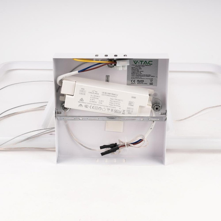 Oprawa Zwieszana V-TAC 48W LED Ściemnialna Biała VT-7909 3000K 5150lm