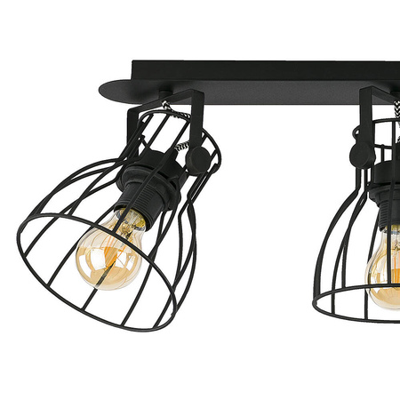 Lampa sufitowa ALANO Black 3xE27 listwa