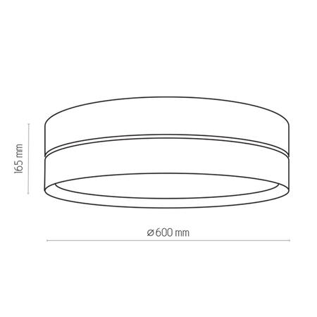 Nowoczesna lampa sufitowa Hilton Silver biała srebrna 4xE27