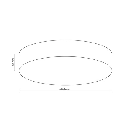 Lampa sufitowa RONDO Linen 6xE27 780