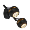 Boni listwa 2x3w gu10 led czarny